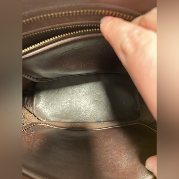 VINTAGE COACH TRIBECA SHOULDER BAG IN MAHOGANY - Picture 3 of 16